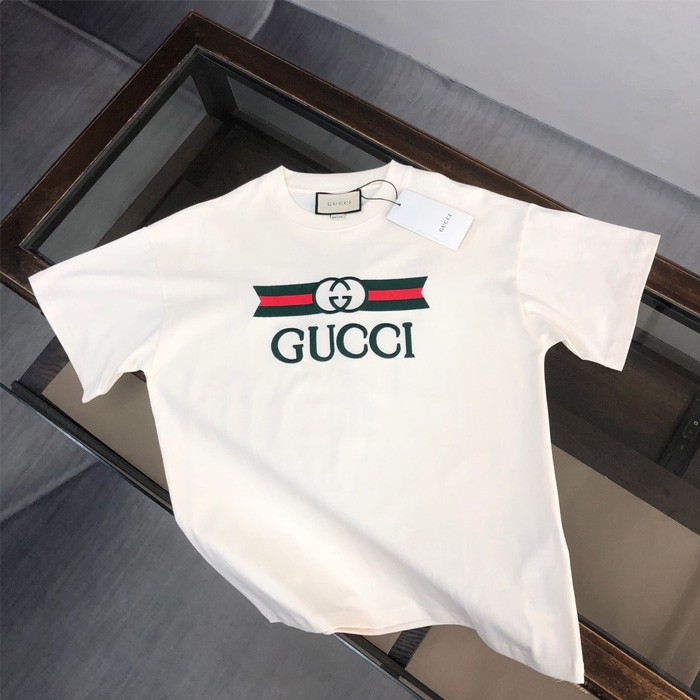 2024 G*u*i new style web embroidered logo short-sleeved t-shirt