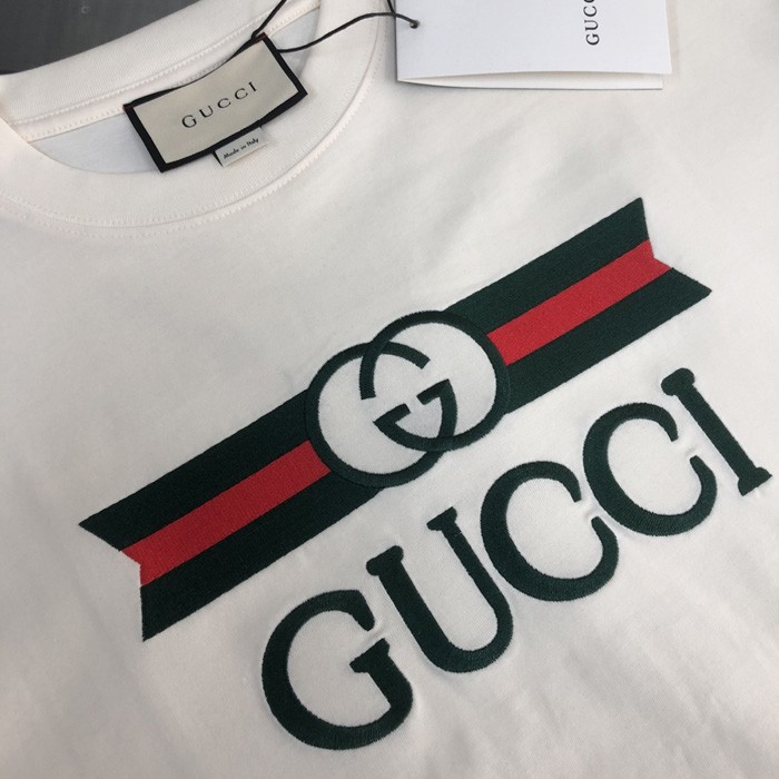 2024 G*u*i new style web embroidered logo short-sleeved t-shirt