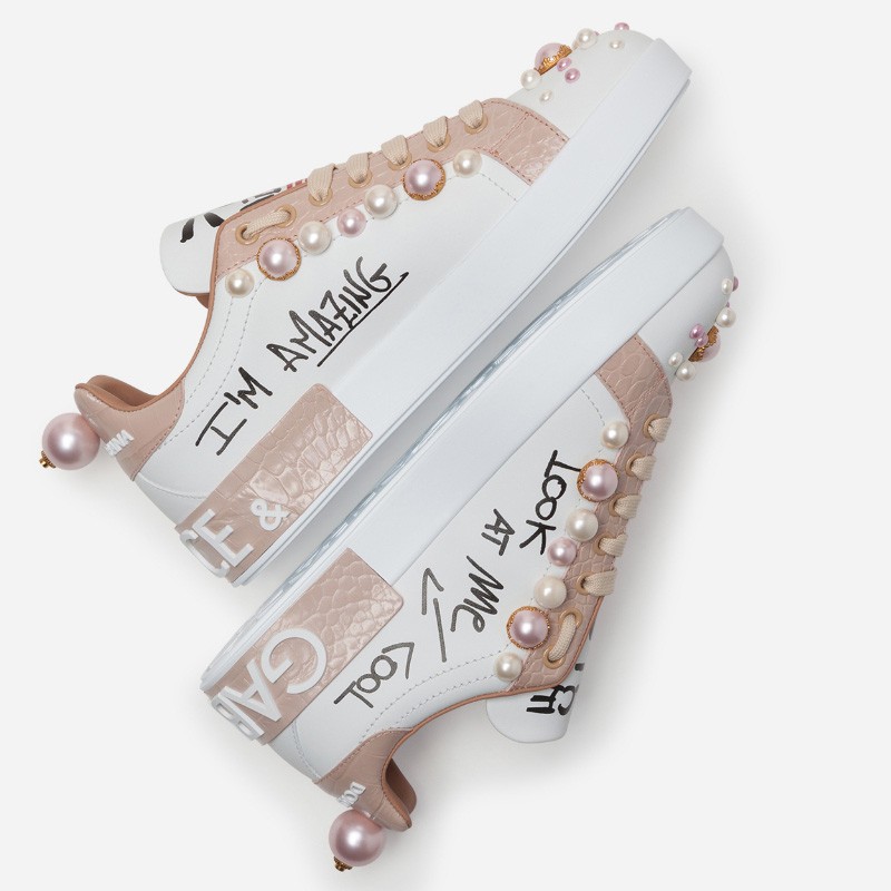 DOLCE & GABBANA Sneakers In White