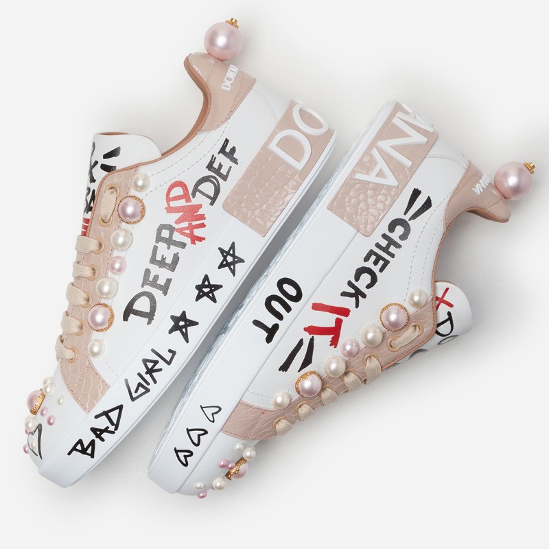 DOLCE & GABBANA Sneakers In White