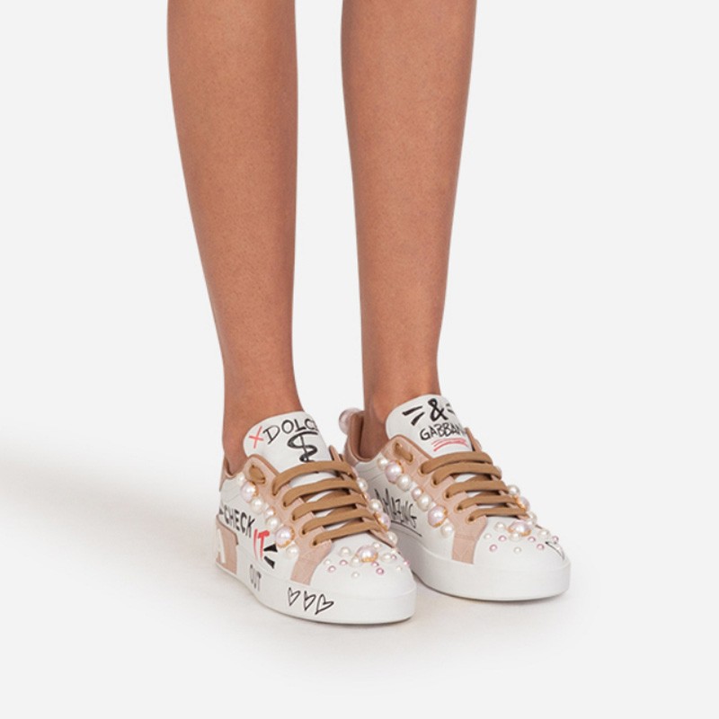 DOLCE & GABBANA Sneakers In White