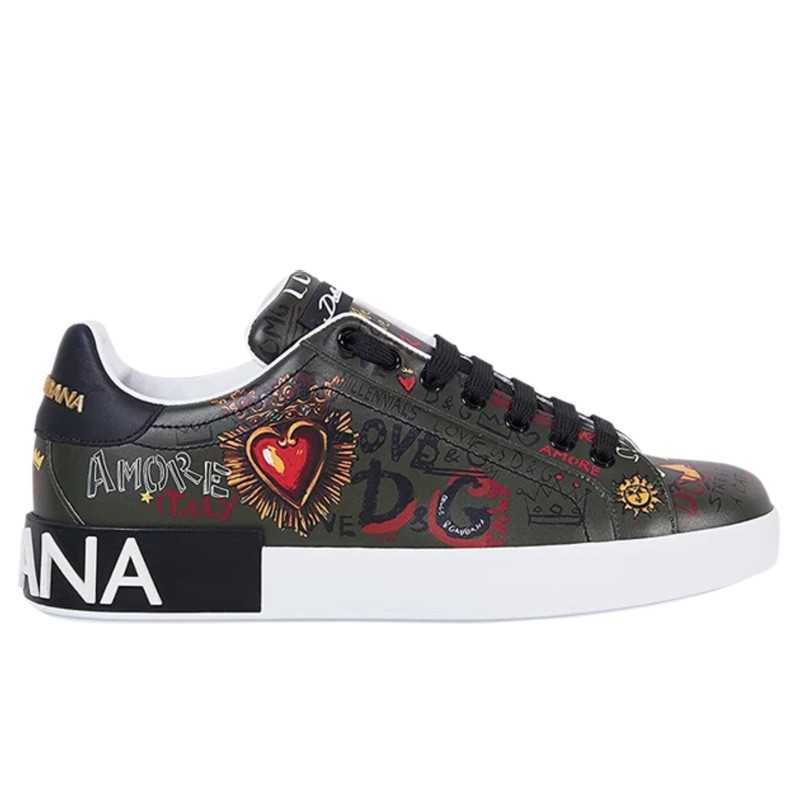 Dolce & Gabbana Portofino 'Graffiti Print - Army Green'