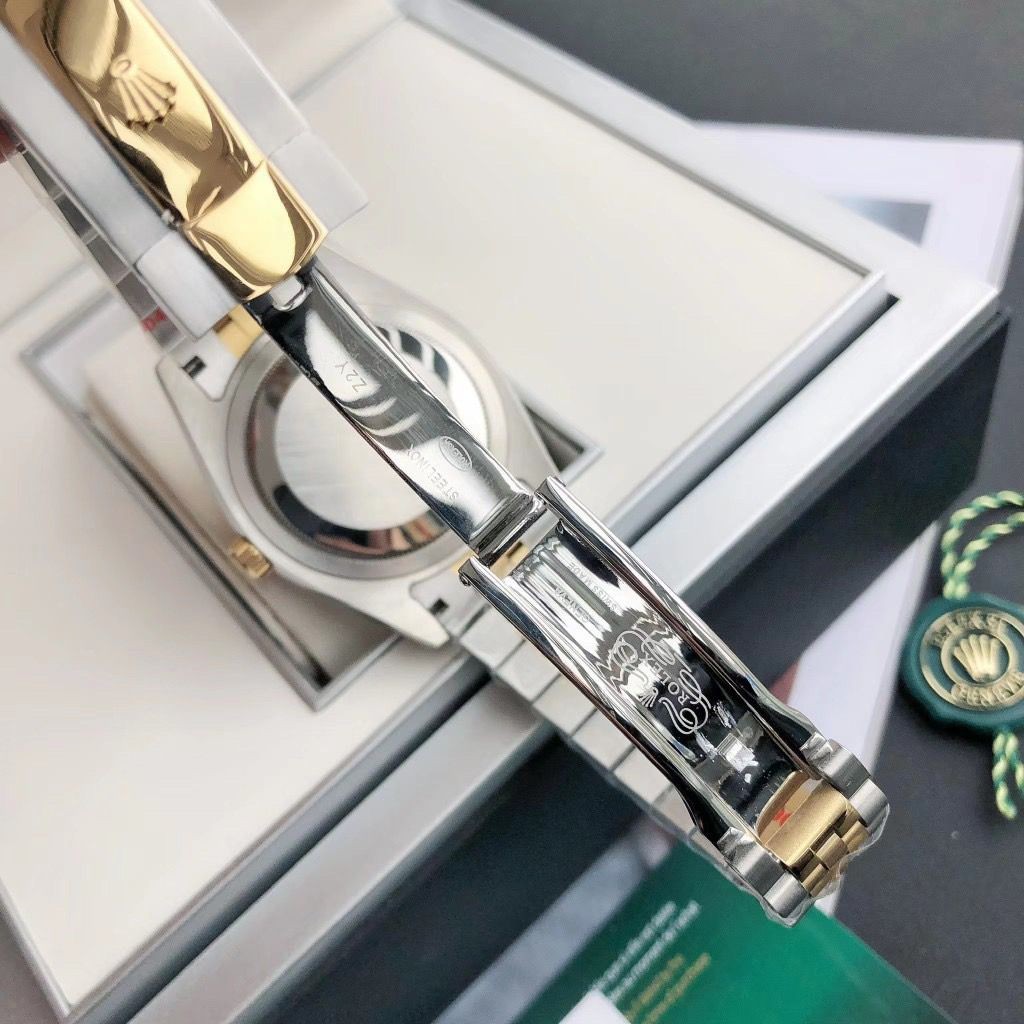 Rolex Gold & Steel Champagne Dial Watch