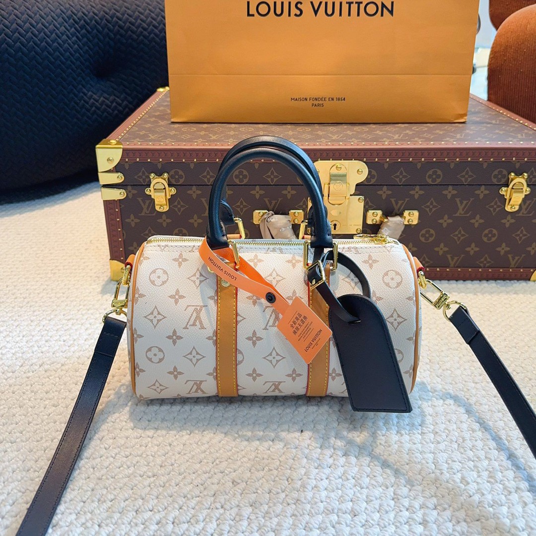 l**is V*t*n monogram dune keepall bandouliere 45 travel bag