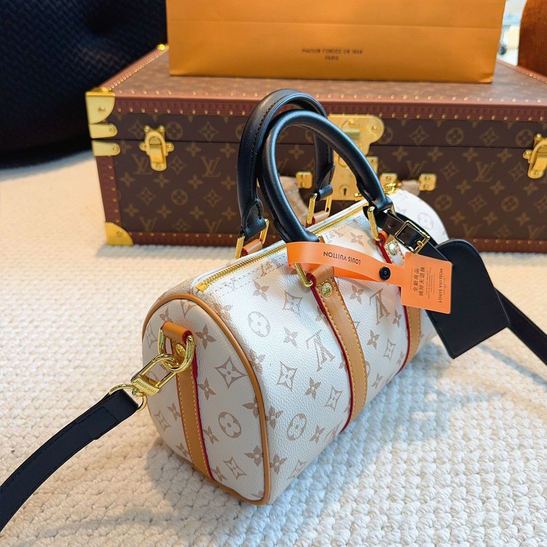 l**is V*t*n monogram dune keepall bandouliere 45 travel bag