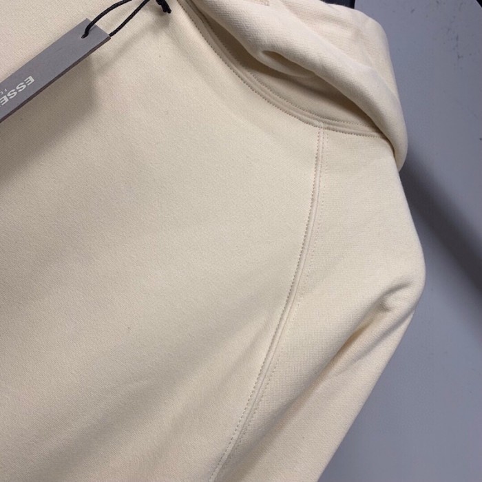 2021 FEAR OF GOD FOG Essentials Hoodie Cream