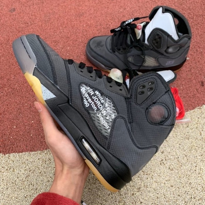 Air Jordan 5 x Off White Black