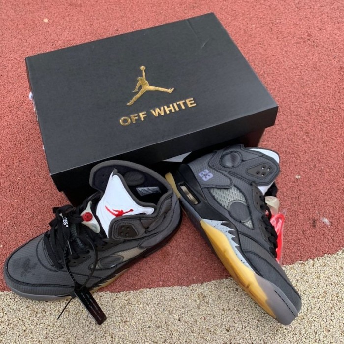 Air Jordan 5 x Off White Black