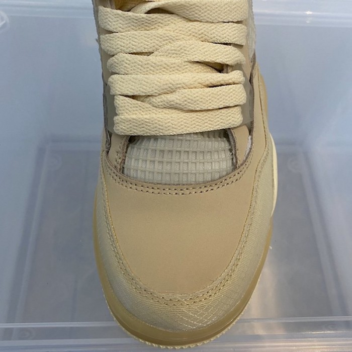 Of White x Air Jordan 4 WMNS Sail