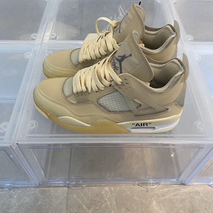 Of White x Air Jordan 4 WMNS Sail