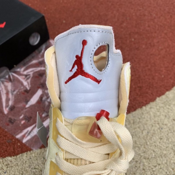 Of White x Air Jordan 5 Sail