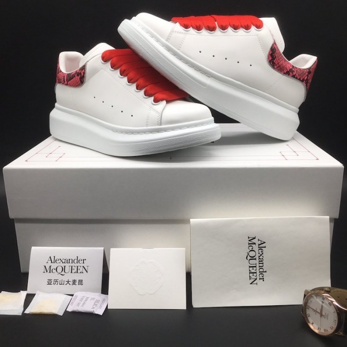 Alexander Mcqueen Oversized Sneaker Python Red