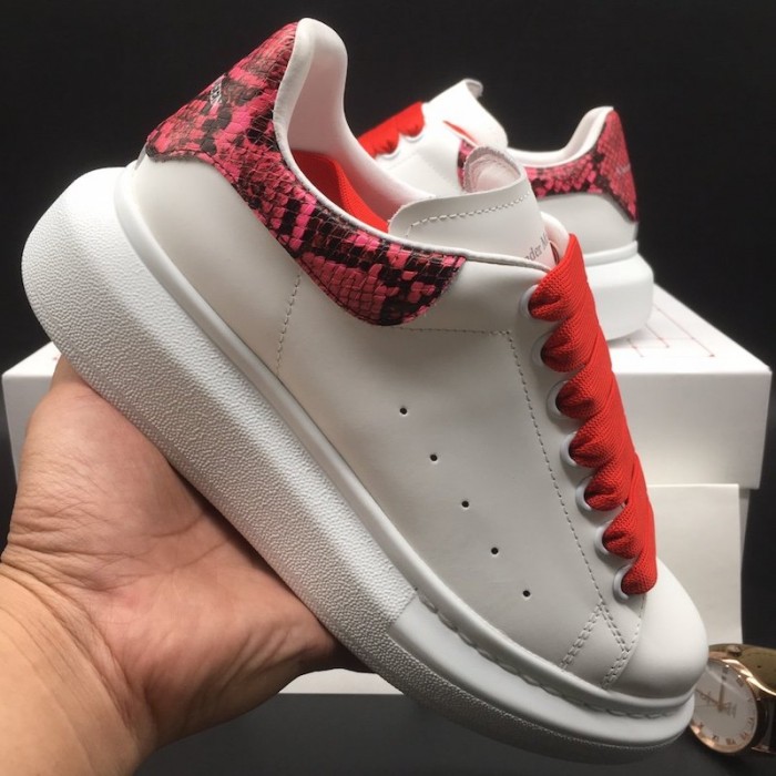 Alexander Mcqueen Oversized Sneaker Python Red