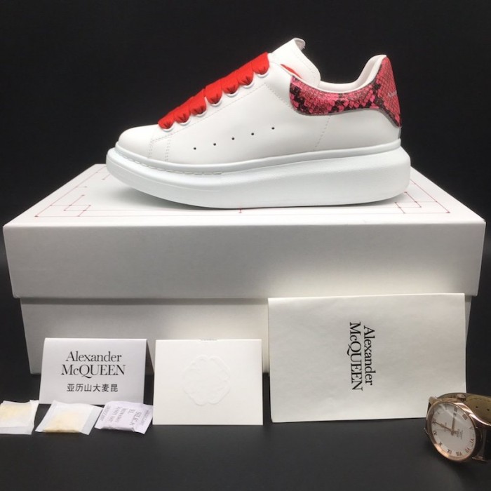 Alexander Mcqueen Oversized Sneaker Python Red