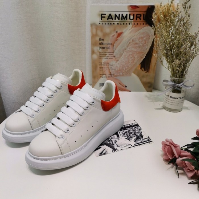 Alexander McQueen Oversized Sneaker Red Suede