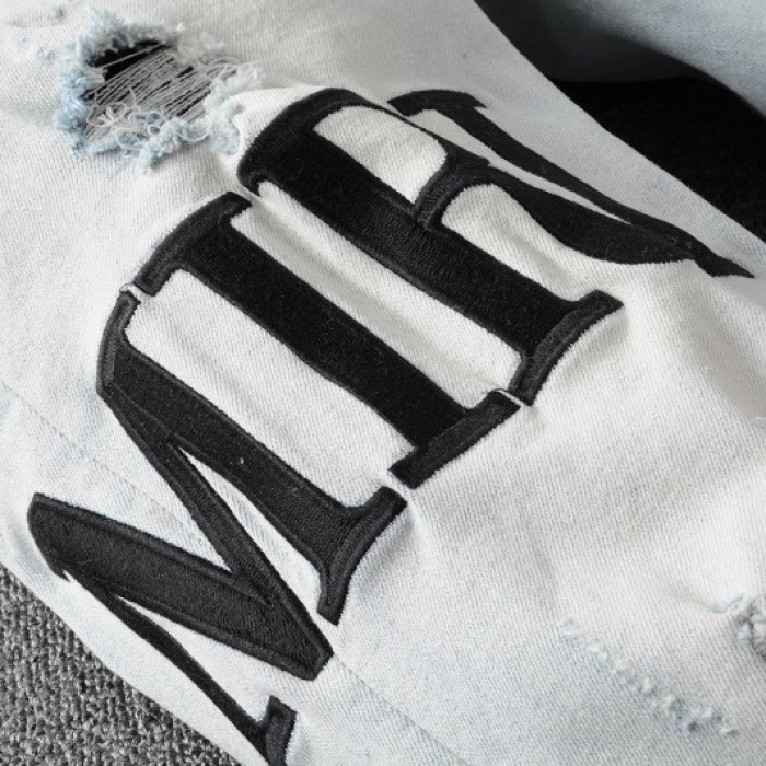 Amiri Embroidered AMIRI Jean Light Indigo