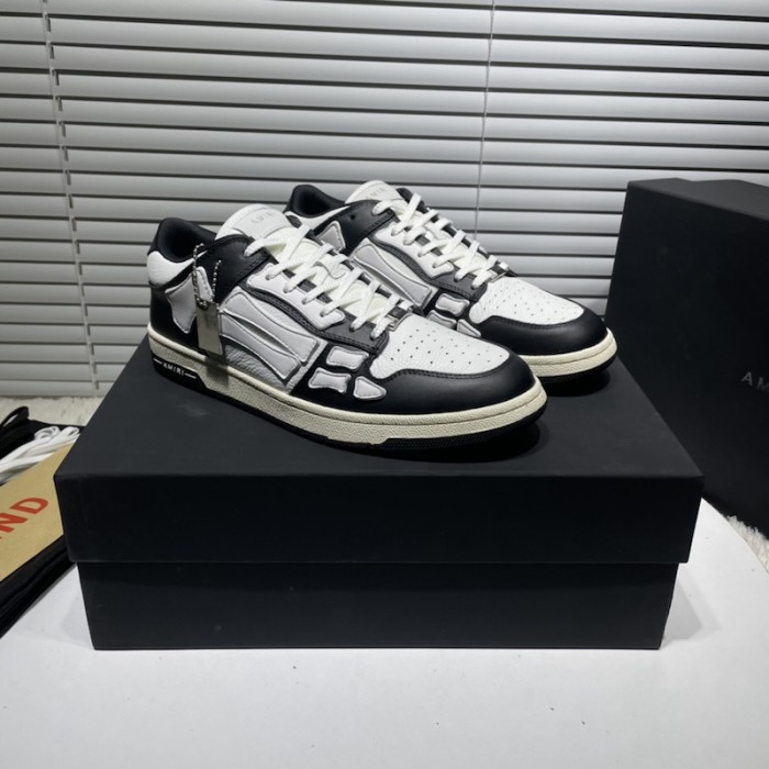 Amiri Color Block Low Top Sneakers Black