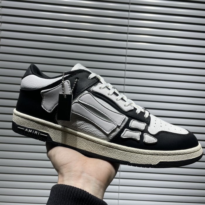 Amiri Color Block Low Top Sneakers Black