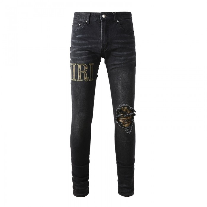 Amiri Core Applique Jean Aged Black