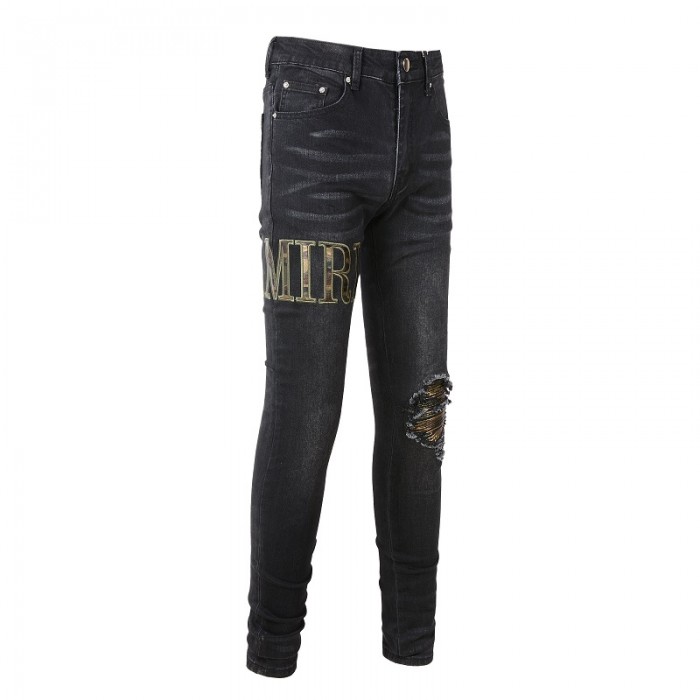 Amiri Core Applique Jean Aged Black