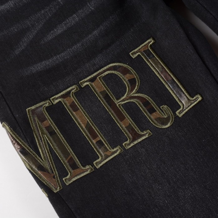 Amiri Core Applique Jean Aged Black