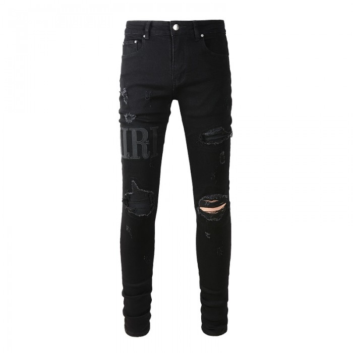 Amiri Core Applique Jean Clay Black