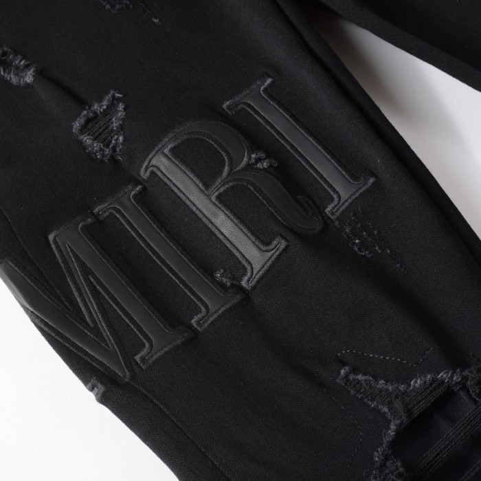 Amiri Core Applique Jean Clay Black