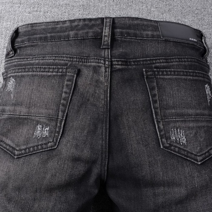 Amiri Japanese Repair Jean Aged Black