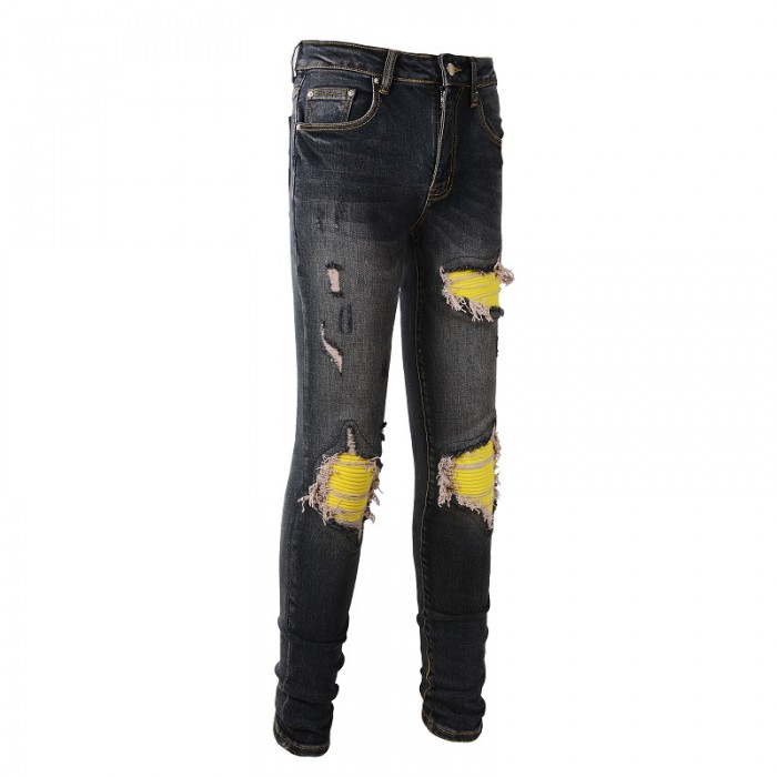 Amiri MX1 Jean Black / Yellow