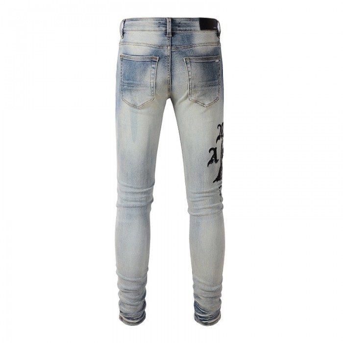 Amiri Wes Lang Reaper Logo Jean Clay Indigo