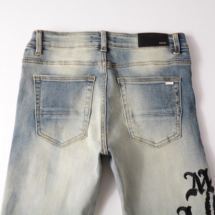 Amiri Wes Lang Reaper Logo Jean Clay Indigo