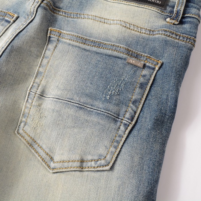 Amiri Wes Lang Reaper Logo Jean Clay Indigo