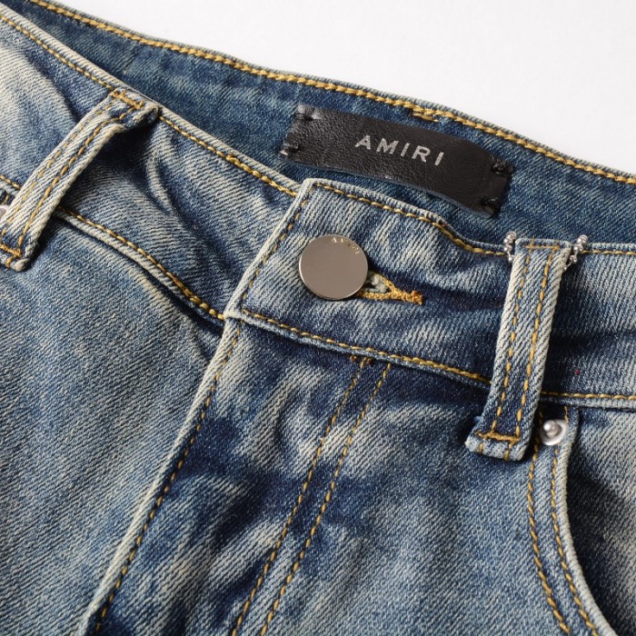 Amiri Wes Lang Reaper Logo Jean Clay Indigo
