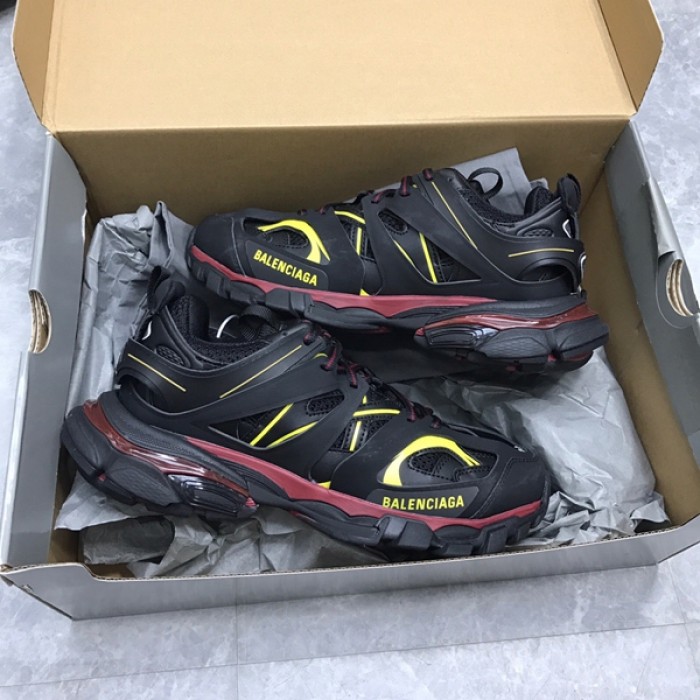 Ba*len*cia*ga track 3.0 sneakers black red