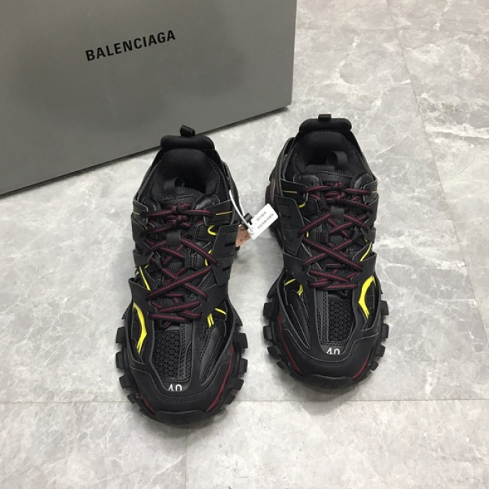 Ba*len*cia*ga track 3.0 sneakers black red
