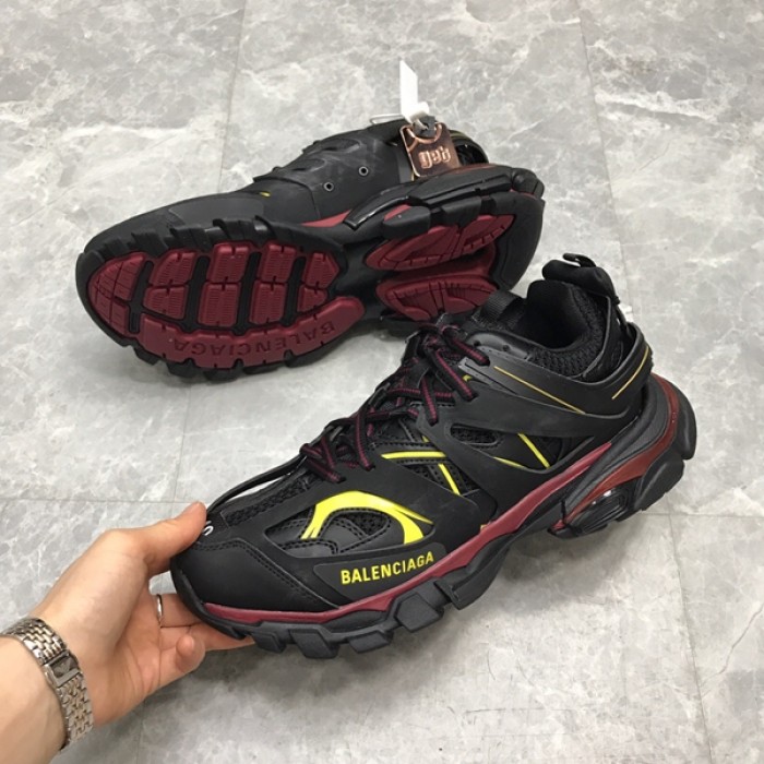 Ba*len*cia*ga track 3.0 sneakers black red