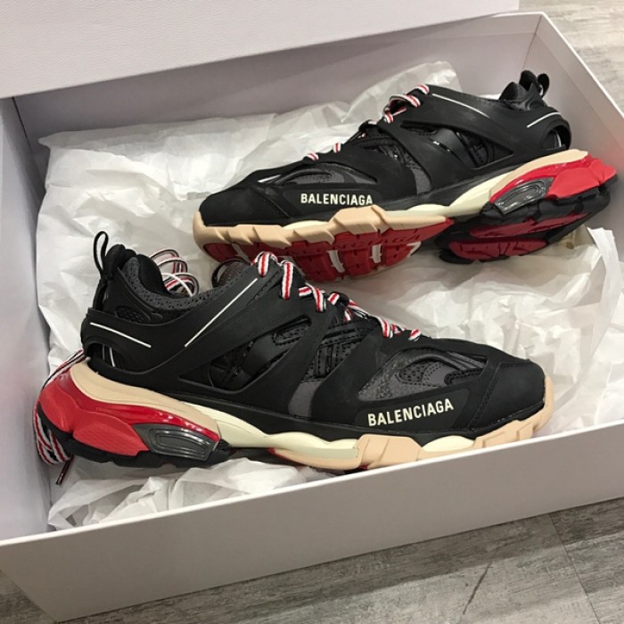 Ba*len*cia*ga track 3.0 sneakers red black