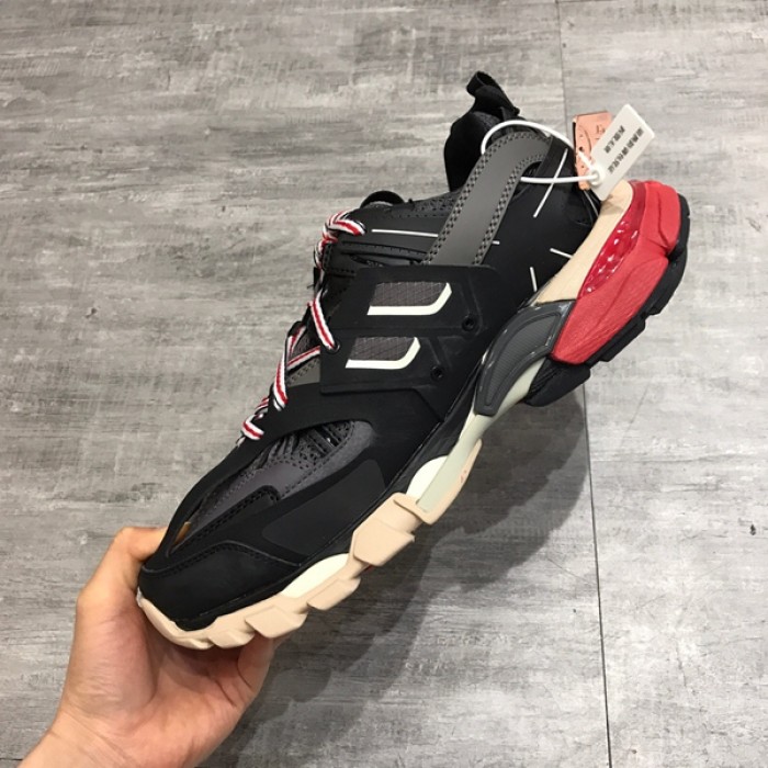 Ba*len*cia*ga track 3.0 sneakers red black
