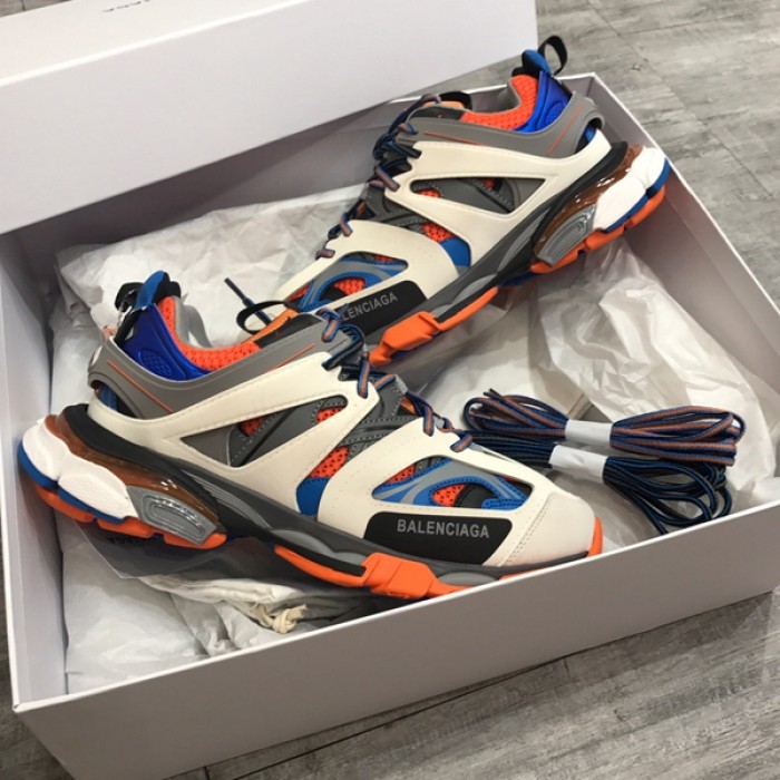 Ba*len*cia*ga track 3.0 sneakers orange blue