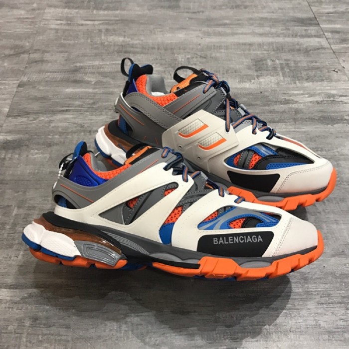 Ba*len*cia*ga track 3.0 sneakers orange blue