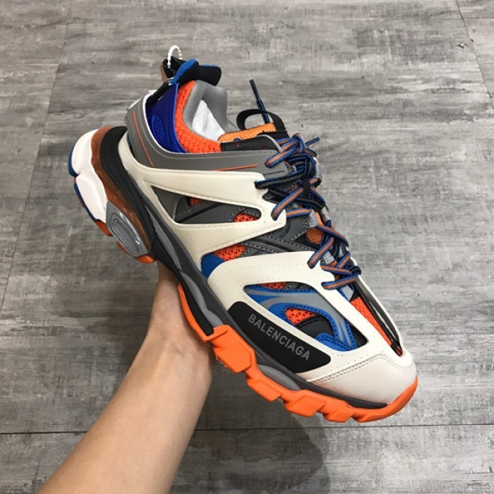 Ba*len*cia*ga track 3.0 sneakers orange blue