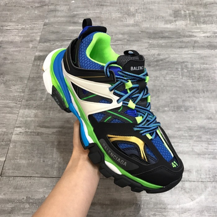 Ba*len*cia*ga track 3.0 sneakers black green