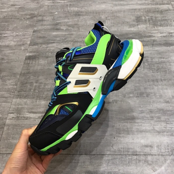 Ba*len*cia*ga track 3.0 sneakers black green