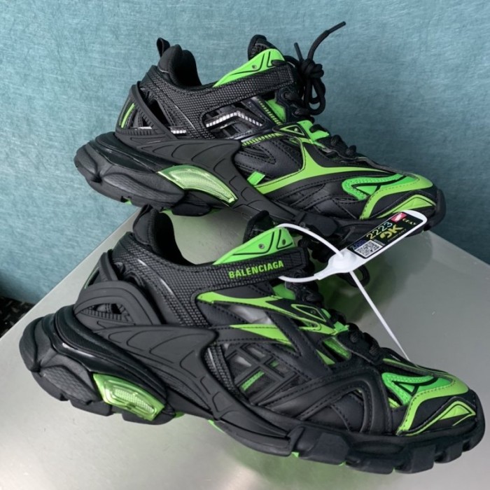 Ba*len*cia*ga track 2 sneakers black/green