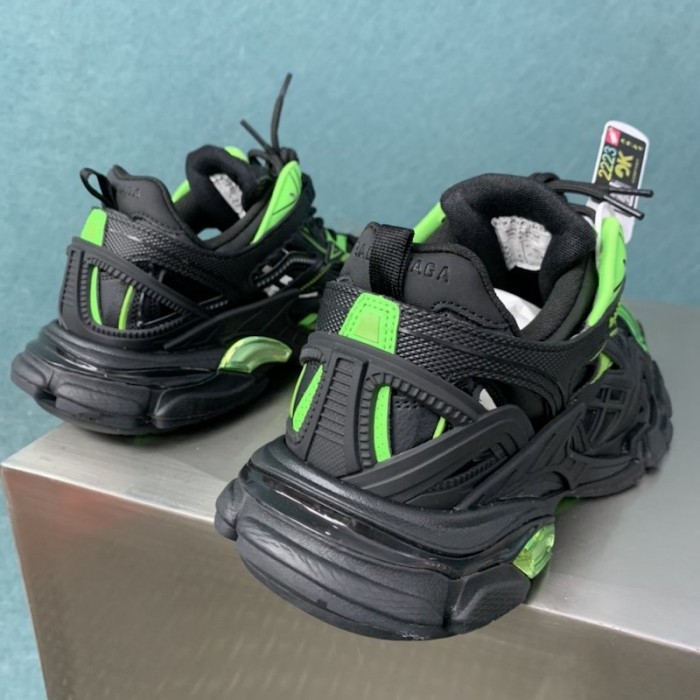 Ba*len*cia*ga track 2 sneakers black/green