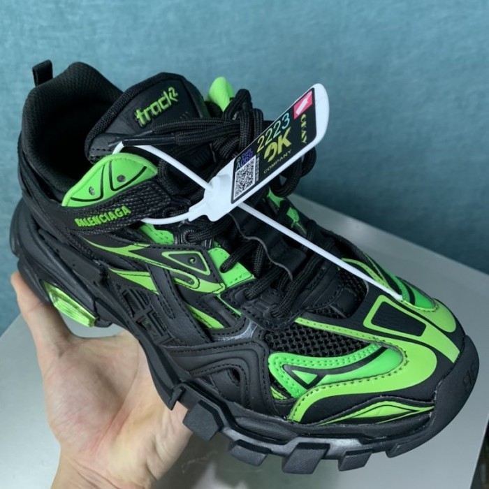 Ba*len*cia*ga track 2 sneakers black/green