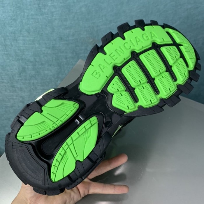 Ba*len*cia*ga track 2 sneakers black/green