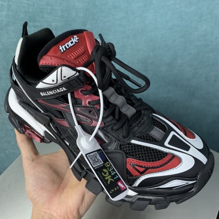 Ba*len*cia*ga track 2 sneakers black/red