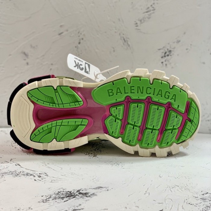 Ba*len*cia*ga track 2 sneakers green/pink