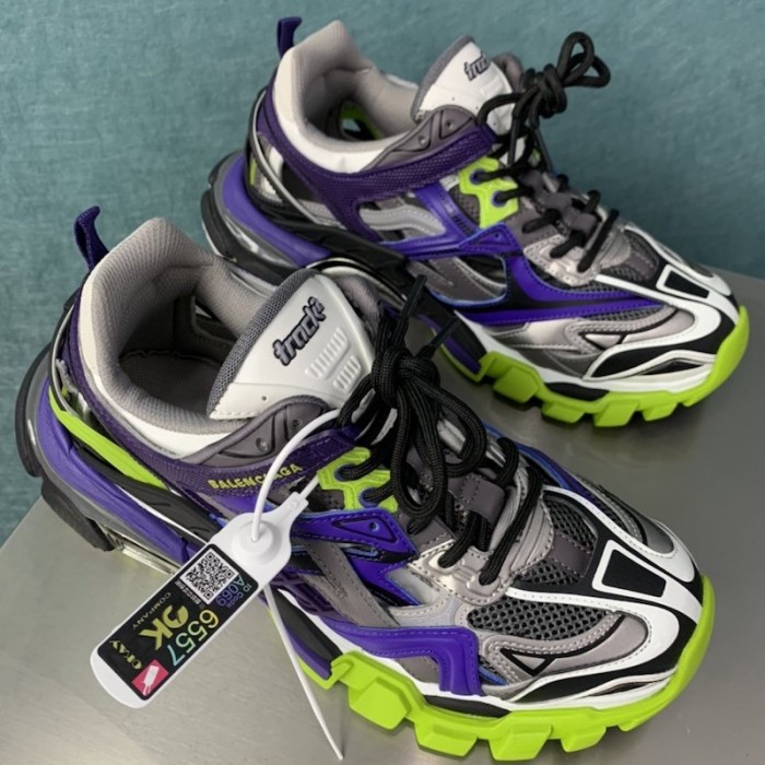 Ba*len*cia*ga track 2 sneakers purple/green